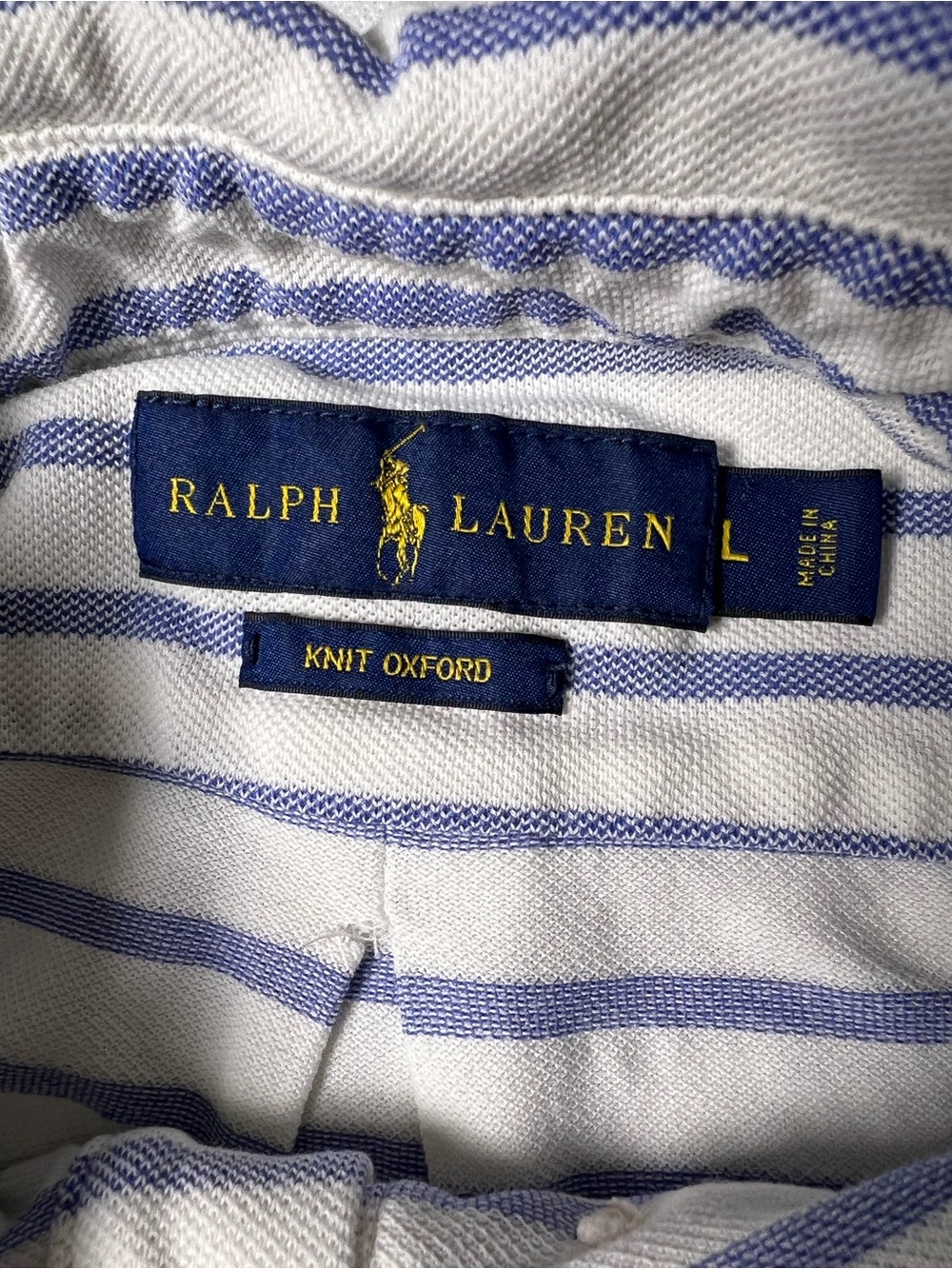 Ralph Lauren blue and white striped polo shirt - Picture 7 of 11